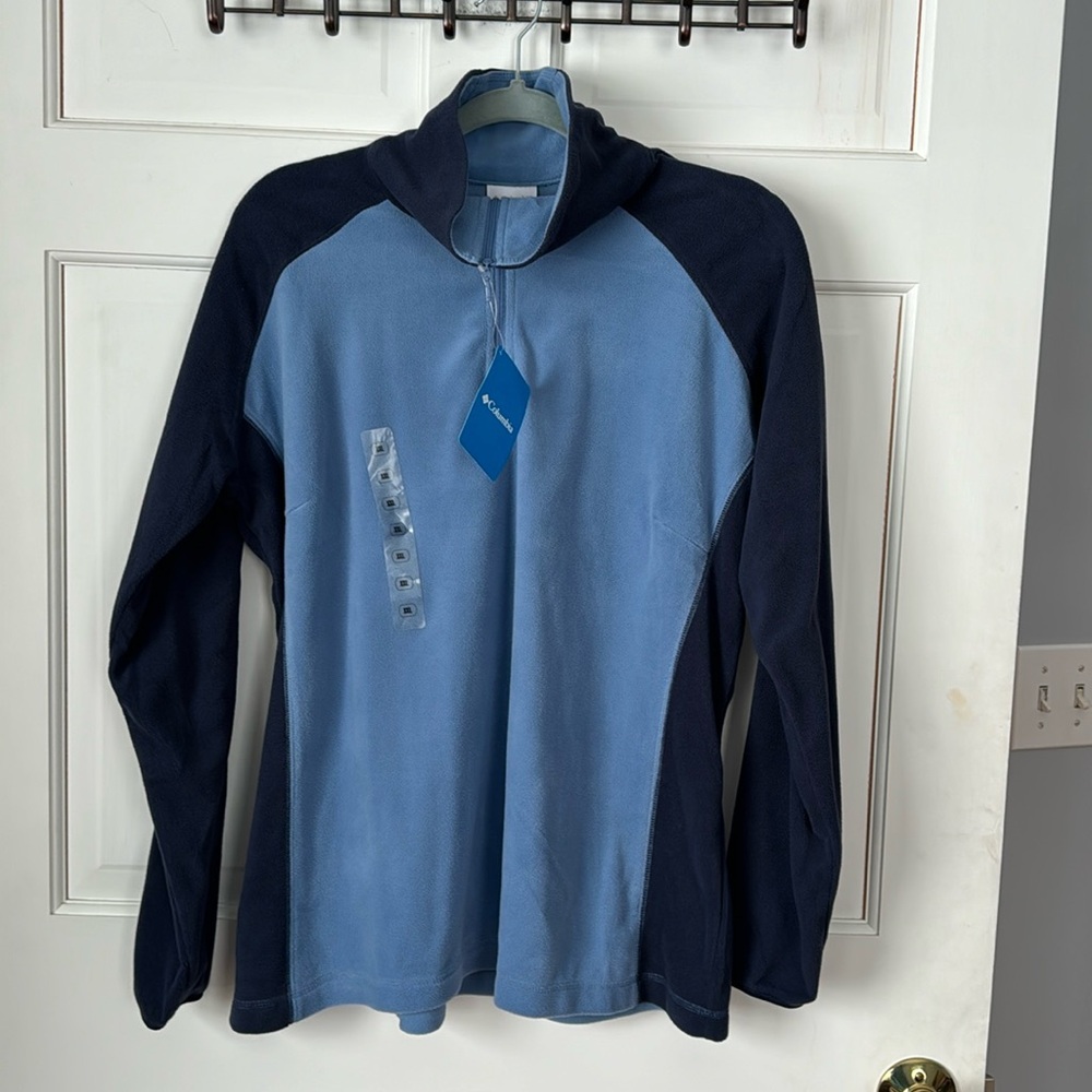 Columbia Light Weight Color Block Fleece XXL. NWT - Picture 2 of 9